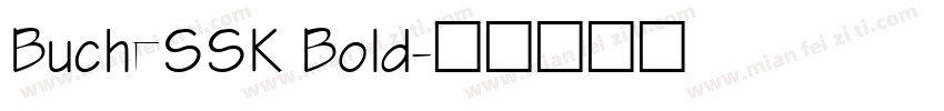 BucheSSK Bold字体转换